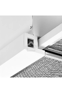 Вытяжка встраиваемая Kuppersberg SLIMLUX 60 W, ширина 55,2 см, отвод/рециркуляция, 550 м3/час, механическое кнопочное управление, 3 скорости, светодиодное освещение 2х2 Вт, металлические жироулавливающие фильтры, угольный фильтр KF-Y (опция), цвет белый