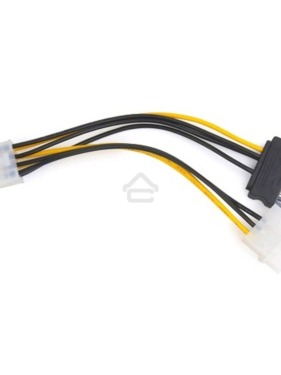 Разветвитель питания Cablexpert CC-PSU-82, Molex+SATA->PCI-Express 8pin, для подключения в/к PCI-Е (8pin) к б/п ATX