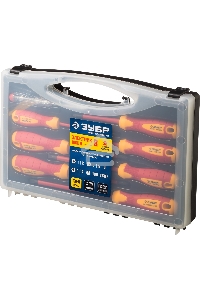 Набор: Отвертки SL 3, 5, 6 / PH 1, 2 / PZ 1, 2, тестер 100-250 В, ЗУБР 