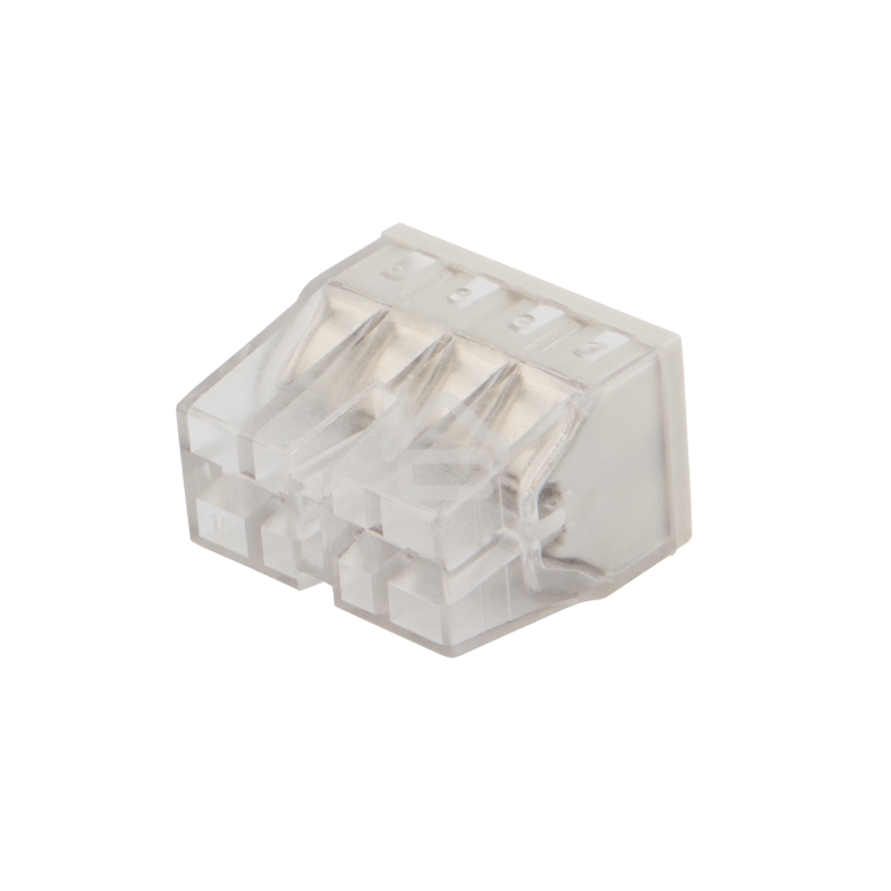 Экспресс-клемма Rexant СМК 2273-208, 8-проводная 0.5-2.5 мм², прозрачная, блистер (6 шт./уп.)