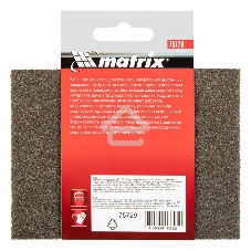 Губка для шлифования Matrix, 120 х 90 х 25 мм, трапеция, мягкая, P 80