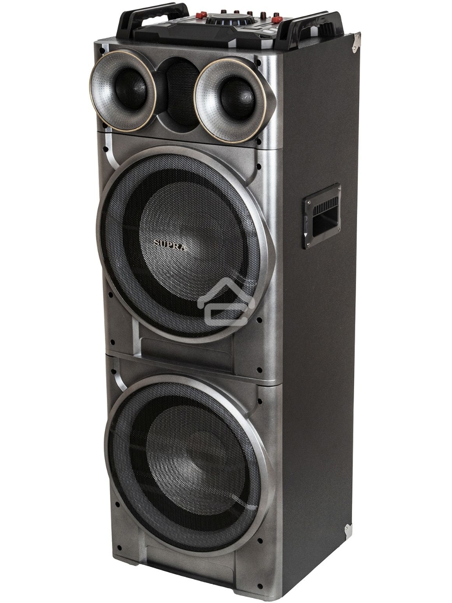 Минисистема SUPRA SMB-2150 черный 1200Вт FM USB BT SD (в комплекте: активн.+пассив.колонки)