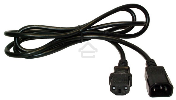 Шнур питания Lanmaster C13-C14, 3х0.75, 220В, 10А, черный, 2 м