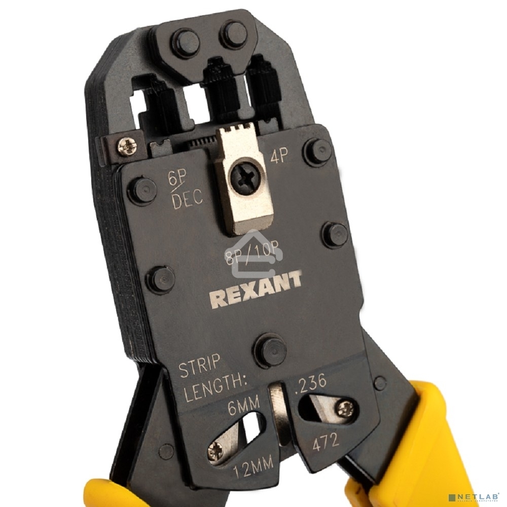 Кримпер Rexant HT-200R для обжима 10P10C, 8P8C, 6P6C, 4P4C