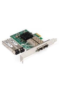 Комплект: Сетевой адаптер SFP ExeGate EXE-82576-F2 + Трансивер Multi-Mode до 550м ExeGate EXT-1G-MM850-LC2-550M (EX296229RUS: PCI-E x1 v2.0, порты 2x SFP (10/100/1000Mb/s), Gigabit Server NIC Intel Chipset 82576-F2 + EX298329RUS: Tx:850/Rx:850 нм, до 550 