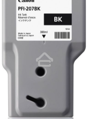 Картридж струйный Canon PFI-207 BK (8789B001) черный (300 мл)  для Canon imagePROGRAPH iPF680, 685, 780, 785