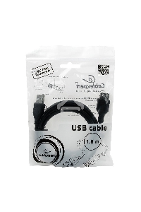 Кабель Gembird PRO CCF-USB2-AMAF-6 USB 2.0 кабель удлинительный 1.8м AM/AF  позол.конт., фер.кол.,  пакет 