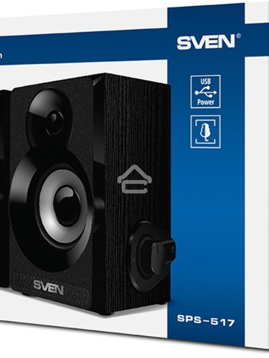 Колонки SVEN SPS-517, 2.0 черный