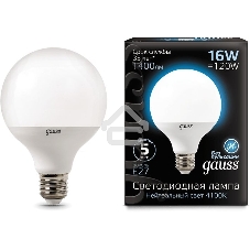 Лампа cветодиодная Gauss LED G95 E27 16W 1400lm 4100K 1 32 SQ105102216