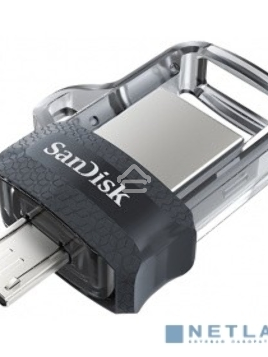 Флеш диск 64GB SanDisk Ultra Android Dual Drive OTG, m3.0/USB 3.0, Black