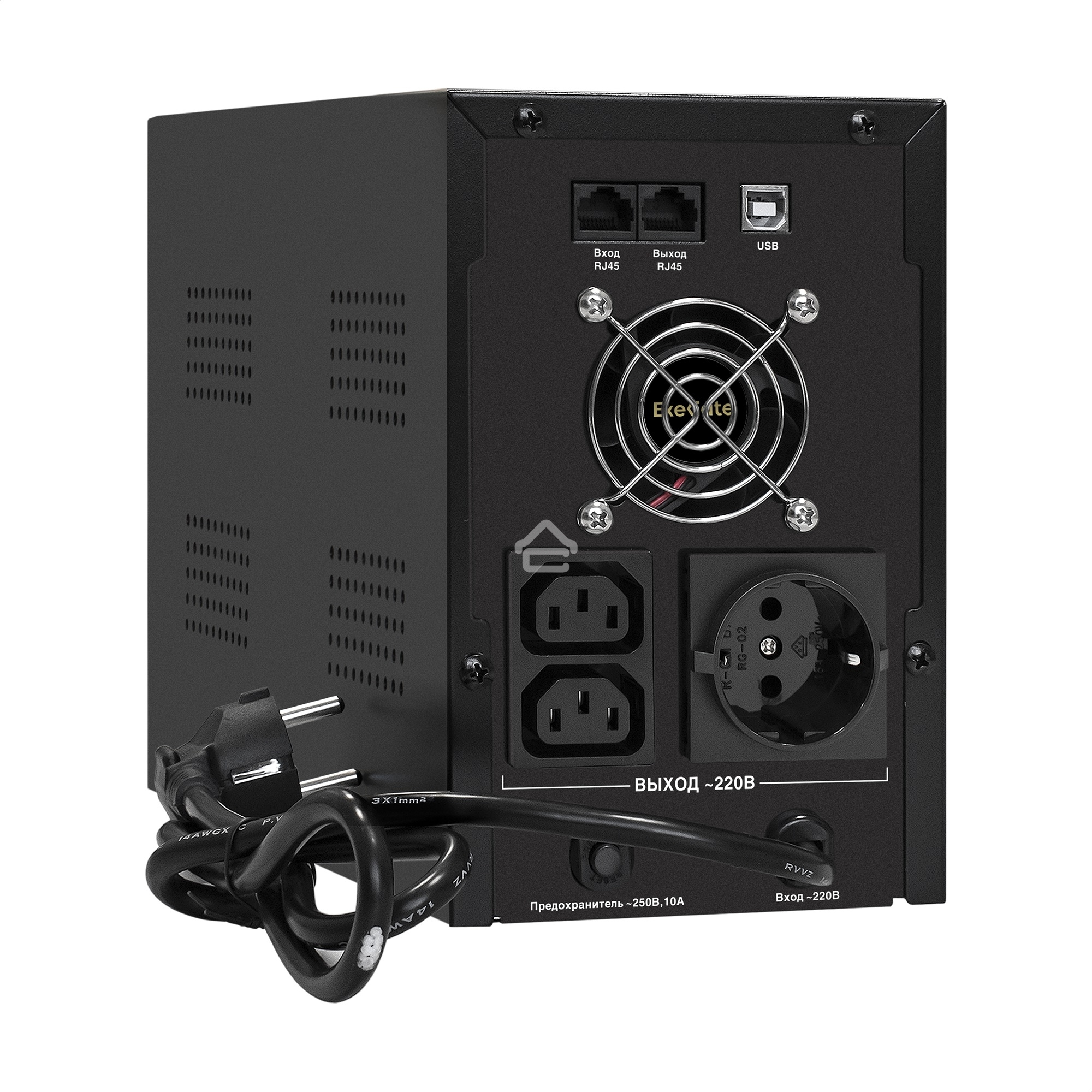 Источник бесперебойного питания ExeGate EX292611RUS SpecialPro UNB-2200.LED.AVR.1SH.2C13.RJ.USB <2200VA/1300W, LED, AVR,1*Schuko+2*C13, RJ45/11, USB, металлический корпус, Black>