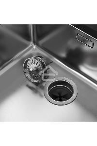 Измельчитель отходов Kuppersberg WSS 750 B, High-Tech, мощность 750 Вт, 3800-4200 об/мин, защита от перегрева, авто выключение, DC мотор, уровень шума 75 дБ, цвет черный