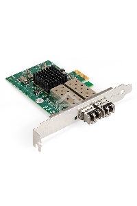 Комплект: Сетевой адаптер SFP ExeGate EXE-82576-F2 + Трансивер Multi-Mode до 550м ExeGate EXT-1G-MM850-LC2-550M (EX296229RUS: PCI-E x1 v2.0, порты 2x SFP (10/100/1000Mb/s), Gigabit Server NIC Intel Chipset 82576-F2 + EX298329RUS: Tx:850/Rx:850 нм, до 550 