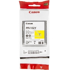 Картридж струйный Canon PFI-102Y (0898B001) желтый, 130 мл., для imagePROGRAF iPF605, iPF610., iPF650, iPF655, iPF710, iPF750, iPF755, LP17, iPF510