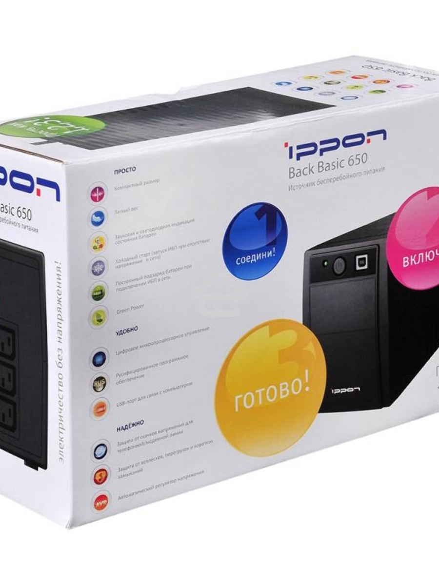 Источник бесперебойного питания Ippon Back Basic 650 337477