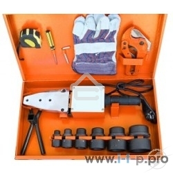 Сварочное оборудование, Инверторы PATRIOT PW 205 170302010 Аппарат для сварки пластиковых труб PATRIOT, 2000W, 6 насадок, резак для труб, перчатки, рулетка, кейс металл.