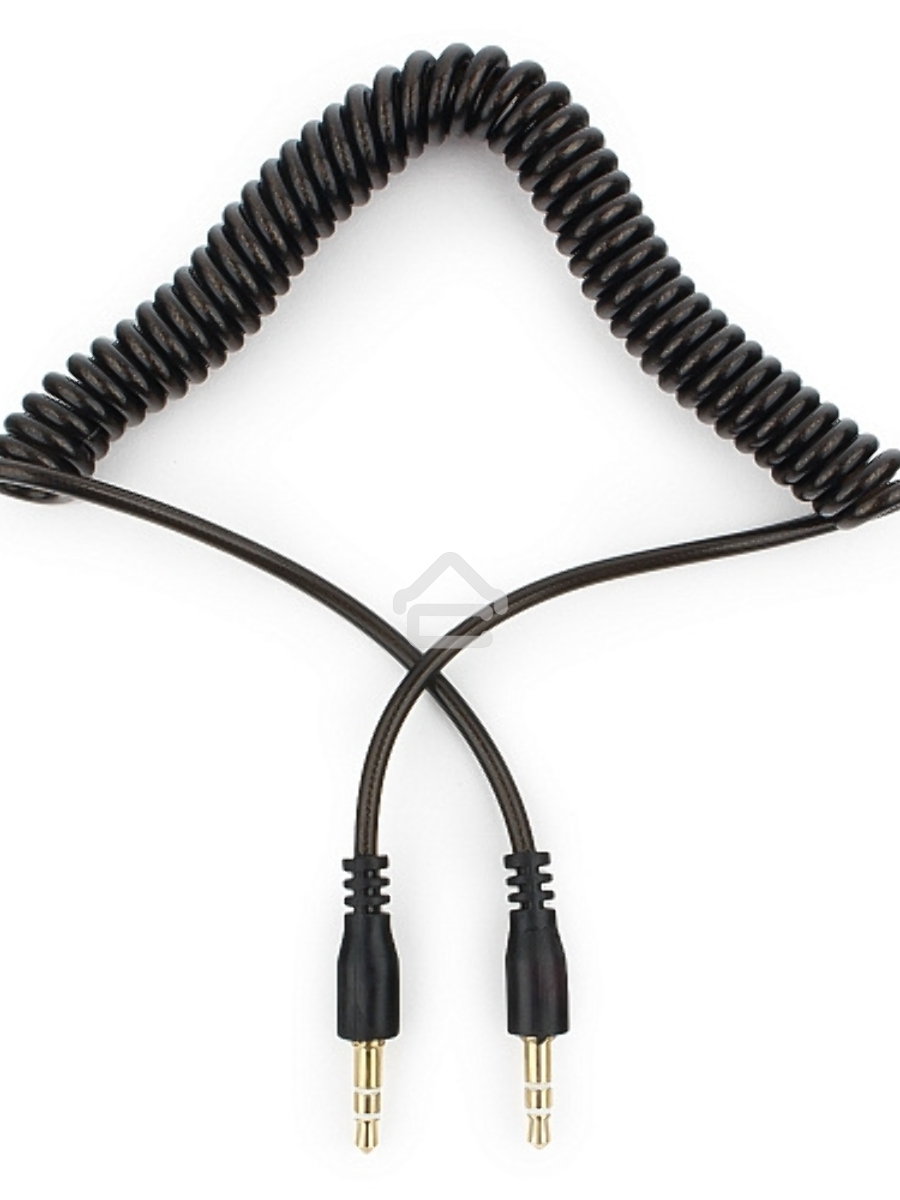 Кабель аудио Cablexpert CCA-405-6, Jack3.5 - Jack3.5, 2м, спиральный