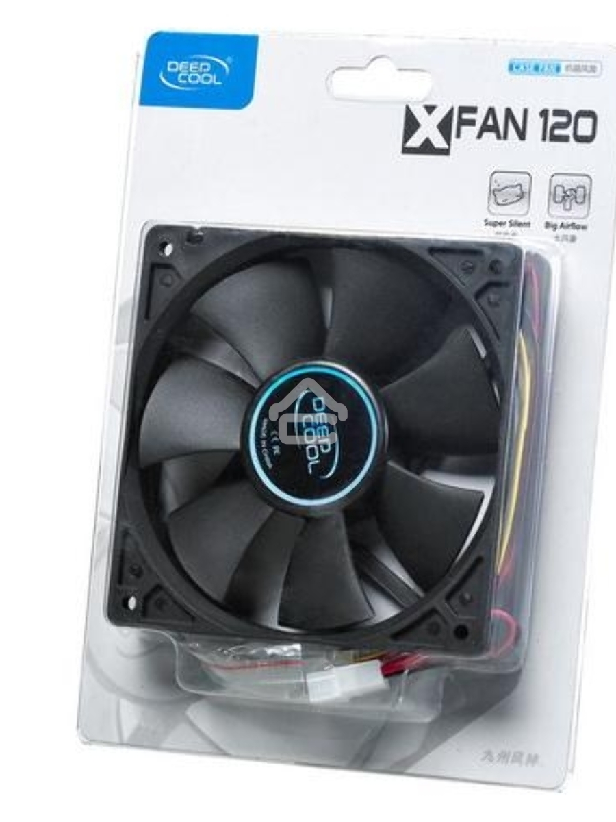 Вентилятор для корпуса DEEPCOOL XFAN 120 черный, 120 мм, 1300 об/мин, 23.7 дБ, 3 pin