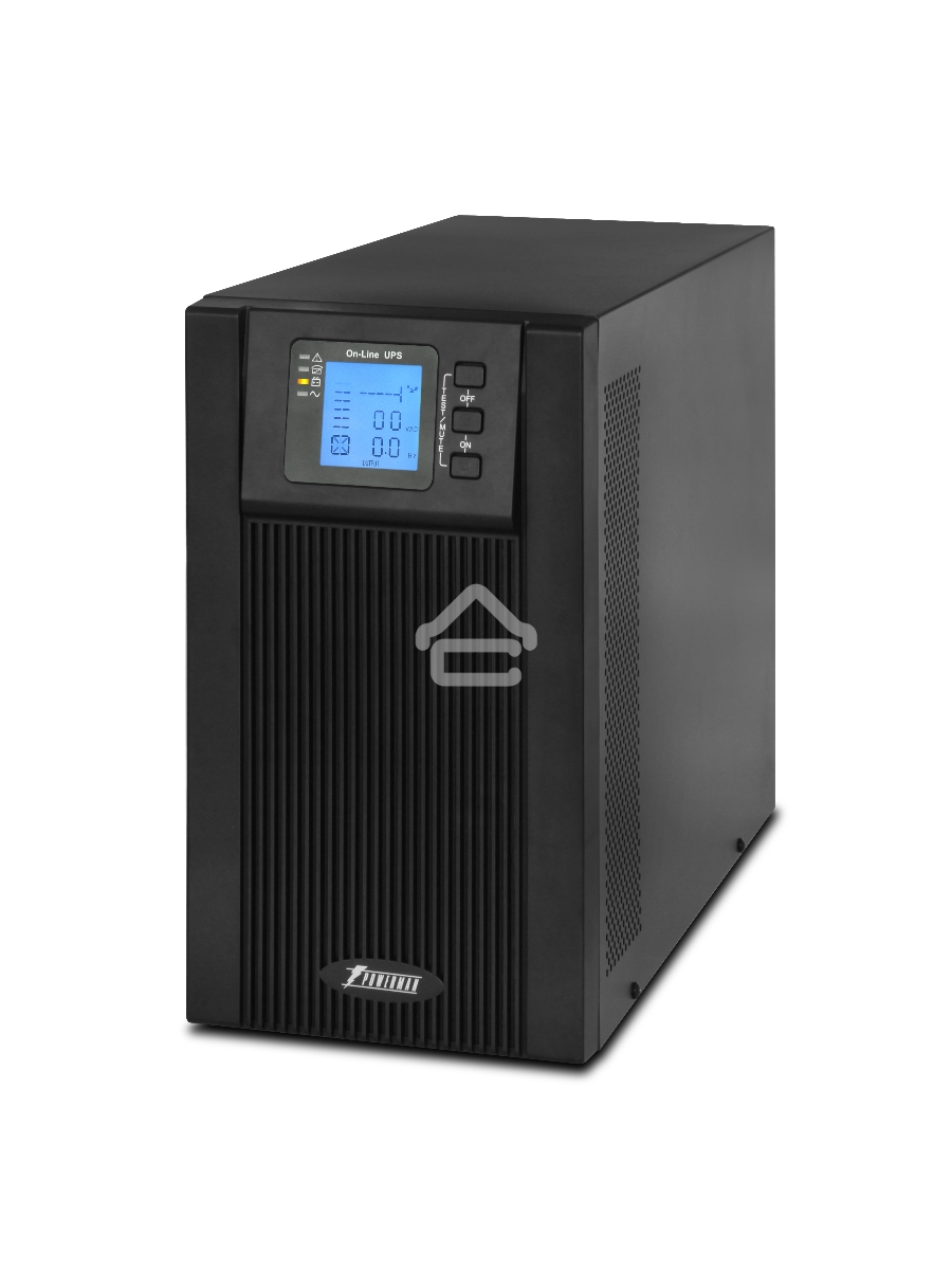 Источник бесперебойного питания Powerman ИБП Online 2000 Plus Black ( внешний блок батарей, в комплект не входит)