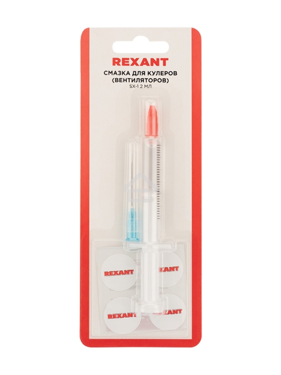 Смазка для кулеров (вентиляторов) Rexant SX-1, шприц 2 мл