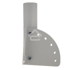 Кронштейн для консольного светильника КР-3.1 накладного монтажа или под бандажную ленту с переменным углом серый (сталь 2 мм, 230х150х150, Ø 51) Rexant