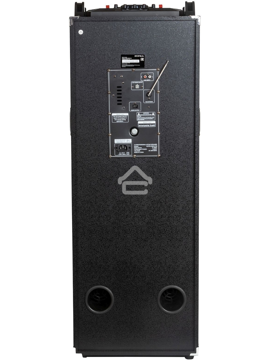 Минисистема SUPRA SMB-2150 черный 1200Вт FM USB BT SD (в комплекте: активн.+пассив.колонки)