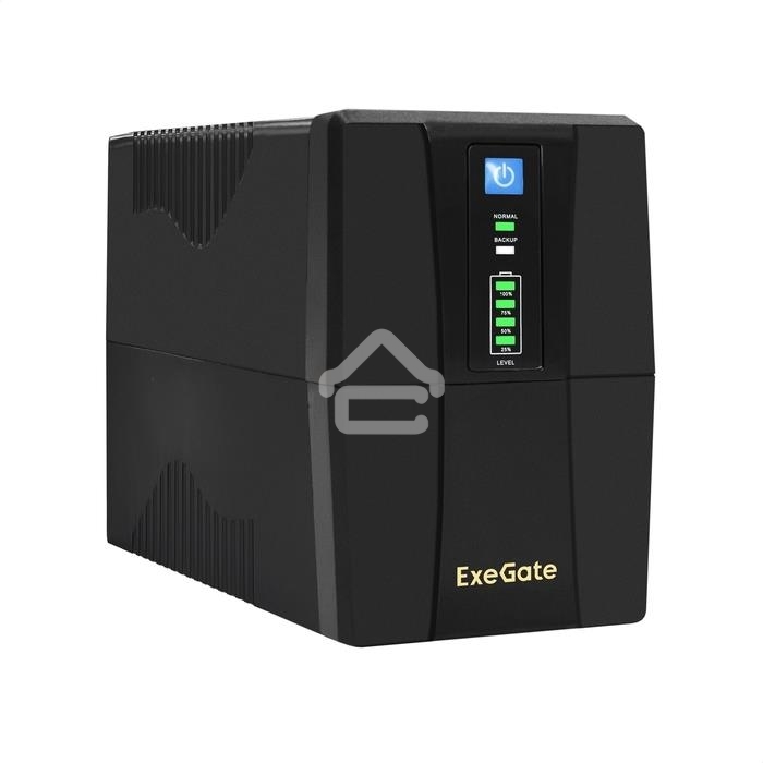 Источник бесперебойного питания ExeGate EP244543RUS Power Back BNB-600<600VA, Black, 2 евророзетки>
