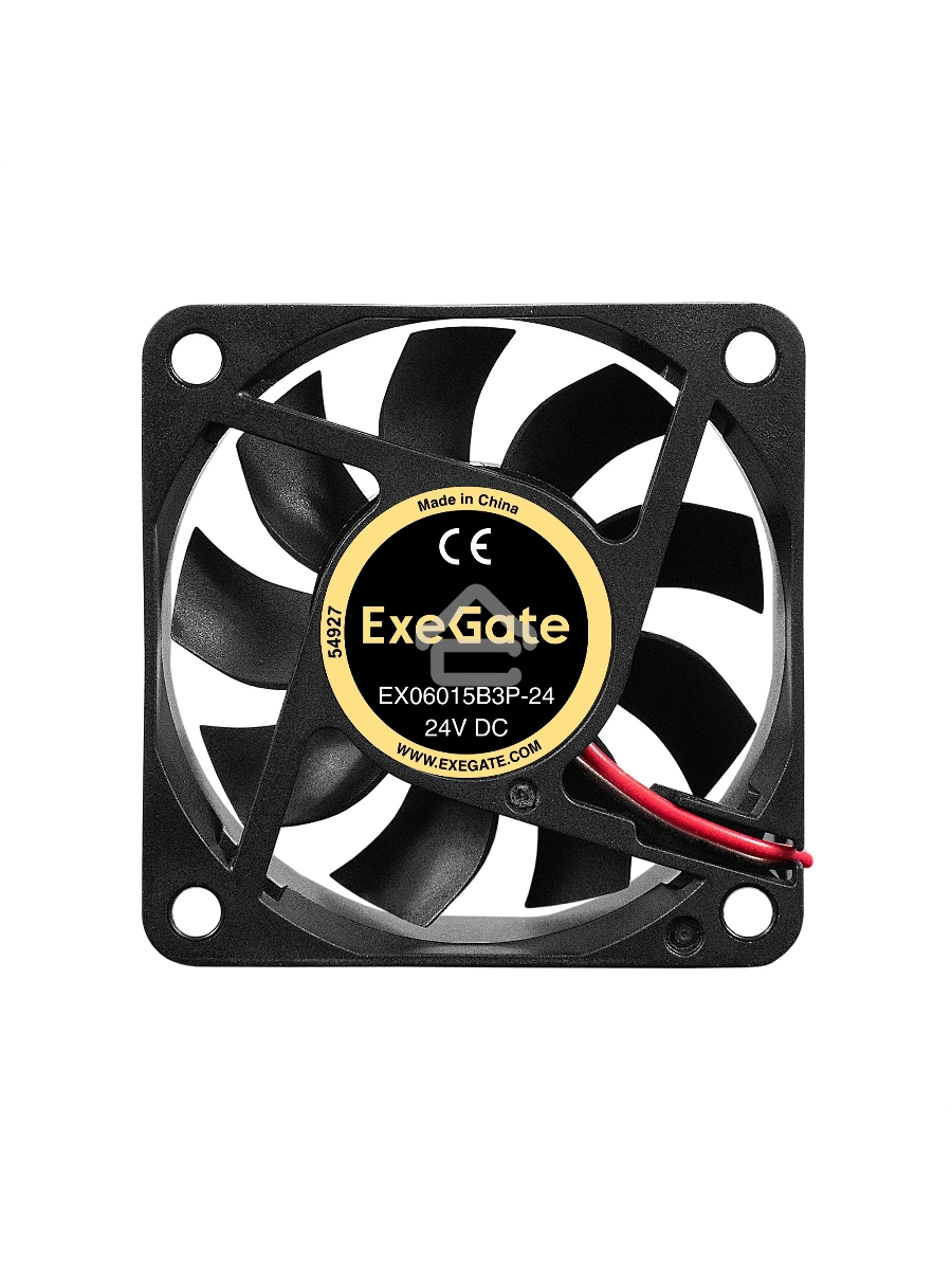 Вентилятор для корпуса ExeGate EX06015B3P-24 черный, 60 мм, 5000 об/мин, 35.5 дБ, 3 pin