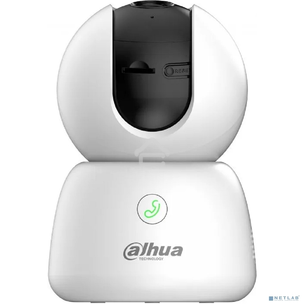 Мини-PT IP-видеокамера Dahua DH-IPC-H3BP-0360B с Wi-Fi 2.4ГГц 3Мп, 1/3.2” CMOS, объектив 3.6мм, обнаружение людей, ИК 10м, микрофон, динамик