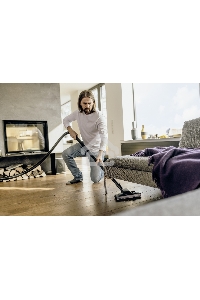 Хозяйственный пылесос Karcher WD 2 Plus V-12/6/18/C желтый, 1000 Вт, уборка сухая/влажная, пылесборник мешок/контейнер, 12 л