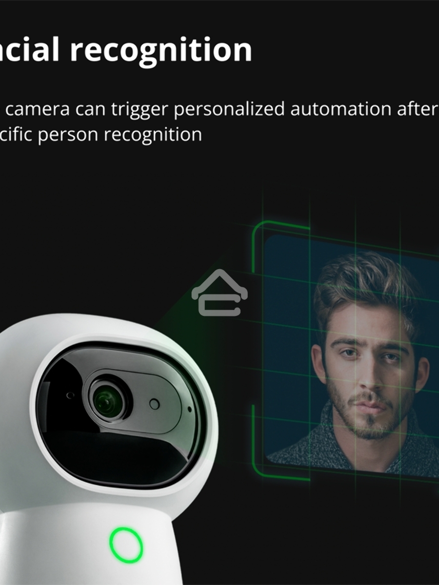 Камера AQARA Camera Hub G3/Камера+ управления/Управление жестами/Камера 360/2K 2304х1296p/Протокол связи:Zigbee/WiFi/Питание:USB-C/Цвет:белый CH-H03