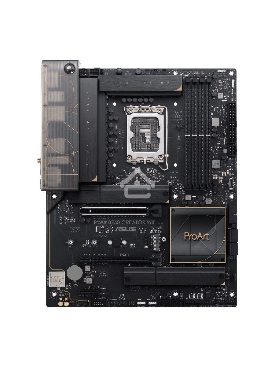 Материнская плата ASUS ProArt B760-CREATOR WIFI, LGA 1700, Intel B760, 4xDDR5, 4xSATA, 3xM.2, 1xPCI-E 5.0 x16, 1xPCI-E 4.0 x4, 1xDP, 1xHDMI, 2x2.5Gb LAN, 4xUSB-A, 1xUSB-C, 5x3.5 мм, 7.1, Standard-ATX