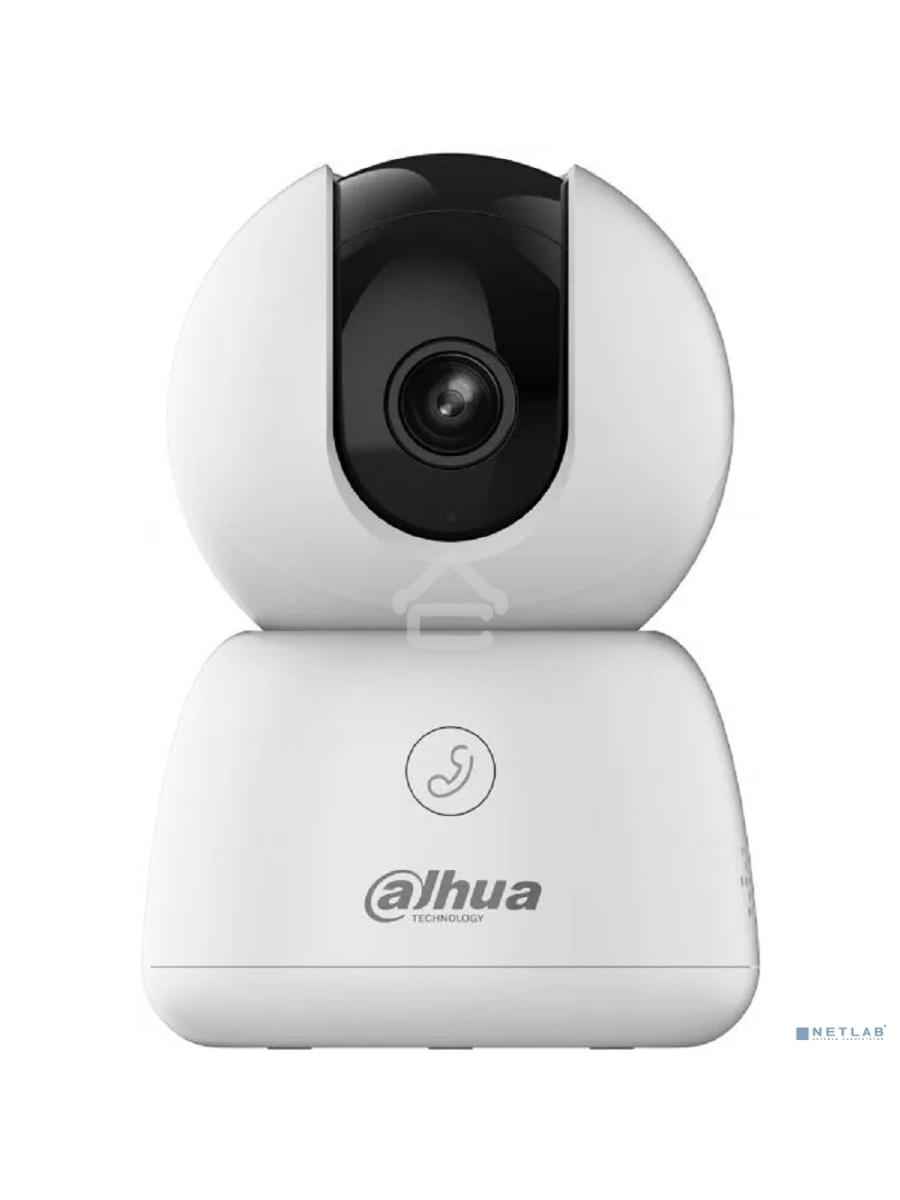 Мини-PT IP-видеокамера DAHUA DH-IPC-H3BP-0360B с Wi-Fi 2.4ГГц 3Мп, 1/3.2” CMOS, объектив 3.6мм, обнаружение людей, ИК 10м, микрофон, динамик