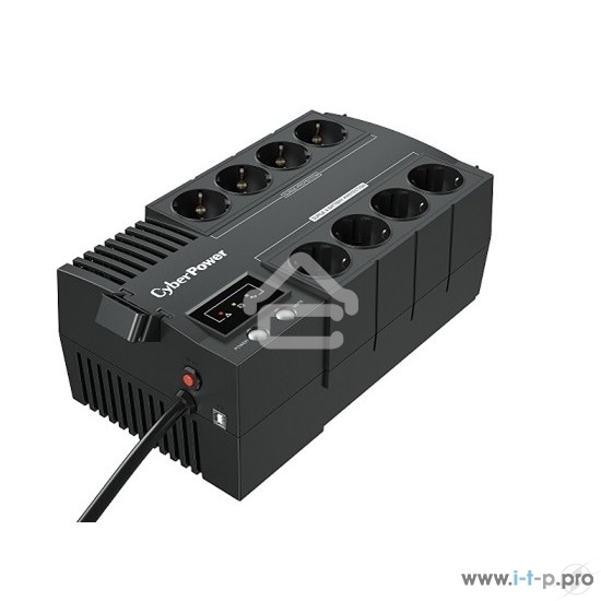 Источник бесперебойного питания CyberPower BS850E NEW линейно-интерактивный 850ВА/480Вт, 4+4 евророзетки, USB UPS Line-Interactive CyberPower BS850E NEW 850VA/480W USB (4+4 EURO)