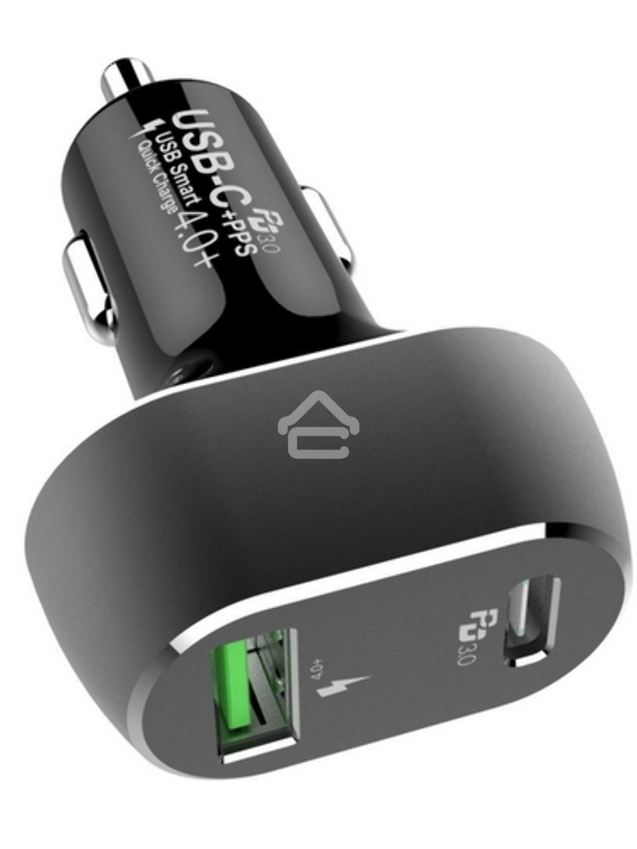 Автомобильное ЗУ ACD ACD-С632P-V1B 63Вт, 2xUSB 1PD+1QC, 3.6~20В/3А RTL
