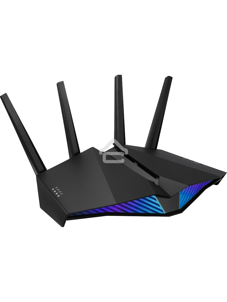 Роутер ASUS RT-AX82U роутер 802.11b/g/n/ac/ax, до 574 + 4804Мбит/c, 2,4 + 5 гГц, 4 антенны, USB, GBT LAN ; 90IG05G0-MO3R10