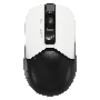 Мышь беспроводная A4Tech Fstyler FG12S белый/черный, 1200 dpi, радиоканал, USB, кнопки - 3