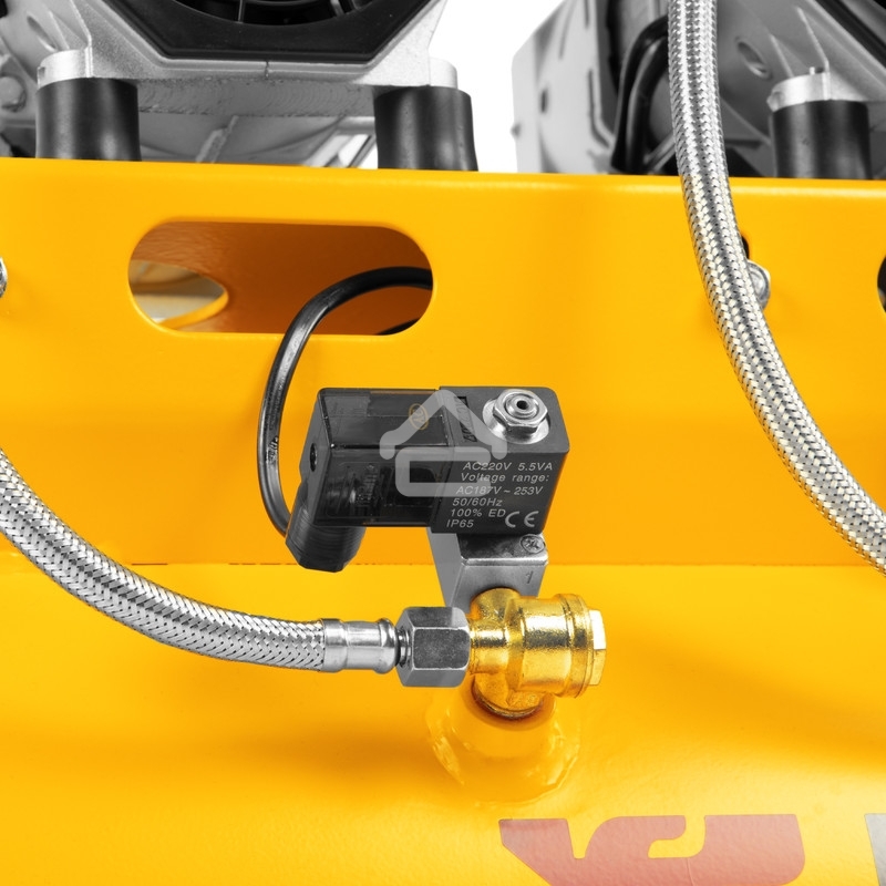 Компрессор безмаслянный малошумный Denzel DLS 1800/100,1800 Вт, 3х600, 100 л, 345 л/мин