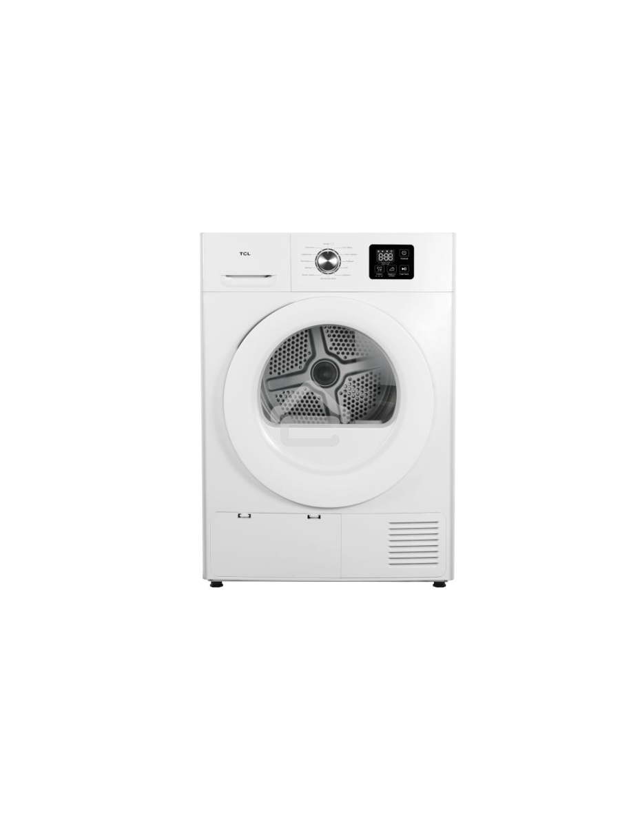 Сушильная машина TCL TDOP-608WD белый, 8 кг, сушка - конденсационная, программ - 12, 59.8 x 84.5 x 62.5 см