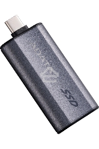 Твердотельный диск A-DATA External SC750 серый SC750-500G-CCBK 500GB USB 3.2 Gen 2 Type-C, [R/W -1050/1000 MB/s]