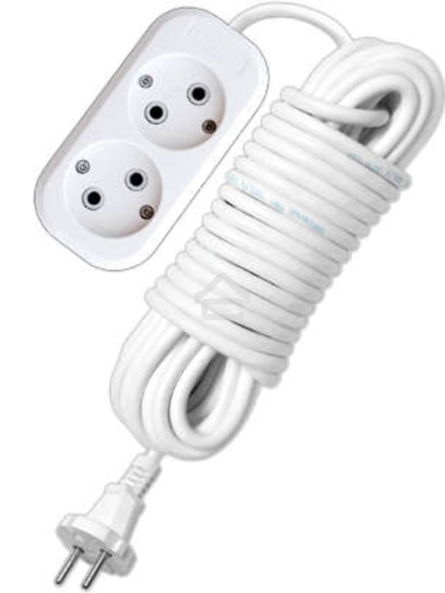 Удлинитель 2х10м без заземл. 10А IP20 Е-202 АБС-пл. ПВС 2х0.75 UNIVersal 9634265