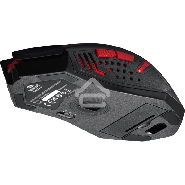 Мышь беспроводная + коврик Defender Redragon M601WL-BA черный, 2400 dpi, радиоканал, USB, кнопки - 6