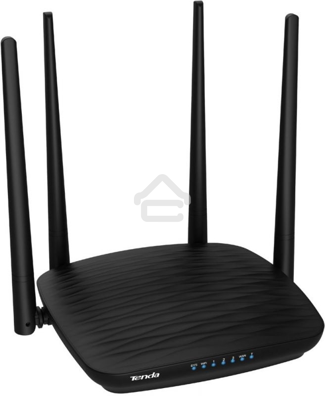 Маршрутизатор Tenda AC5 1200Mbps 11AC wave2Router, MU-MIMO,1Ghz CPU，4X5dbi Antennas, 1X100Mbps WAN, 3x100Mbps LAN,WiFi On/Off Switch,Universal Rep
