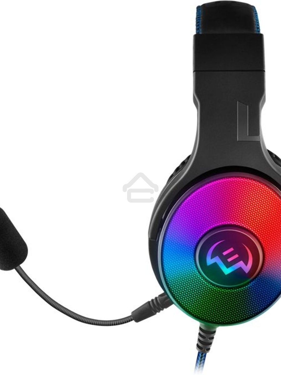 Игровые наушники SVEN AP-U1500MV с микрофоном черные (USB, LED, 7.1, mini jack O 3,5 мм (4 pin), 50 мм, RGB подсветка)