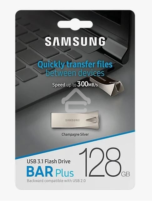 Флешка USB R/W R/W Samsung BAR Plus 128Gb USB Drive USB 3.1 (up to 300Mb/s) (MUF-128BE3)