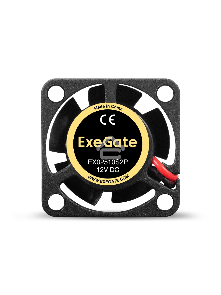 Вентилятор для корпуса ExeGate EX02510S2P черный, 25 мм, 10000 об/мин, 22 дБ, 2 pin