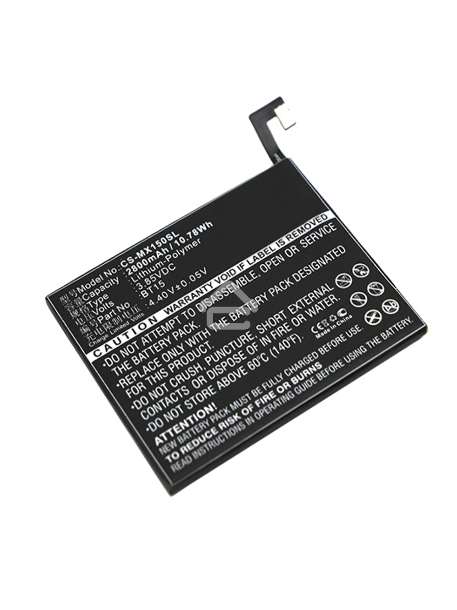 Аккумулятор CameronSinoCS-MX150SL BT15 для MeiZu M3s3.85V / 2800mAh / 10.78Wh