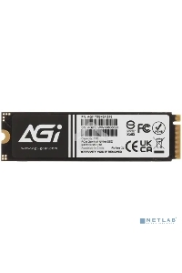 Накопитель SSD AGI AGI1T0G43AI818, 1Tb, PCIe 4.0 x4, M.2 2280, NVMe, R/W 4700/2800