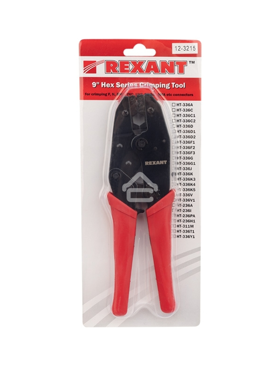 Кримпер Rexant HT-301 K для обжима F и BNC разъемов RG-8, RG-11, RG-174, RG-179, RG-213