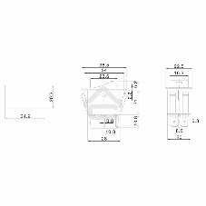 Выключатель клавишный Rexant 12V 35А (4с) ON-OFF с желтой LED подсветкой